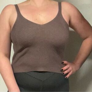 a new day Purple/Brown Tank Top